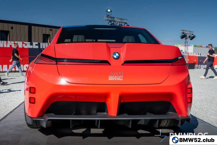 Электрический BMW M3 возможно прячет фирменный спойлер утка от концепта
